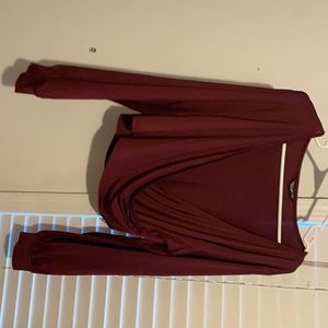 Front cross blouse with bishop sleeves